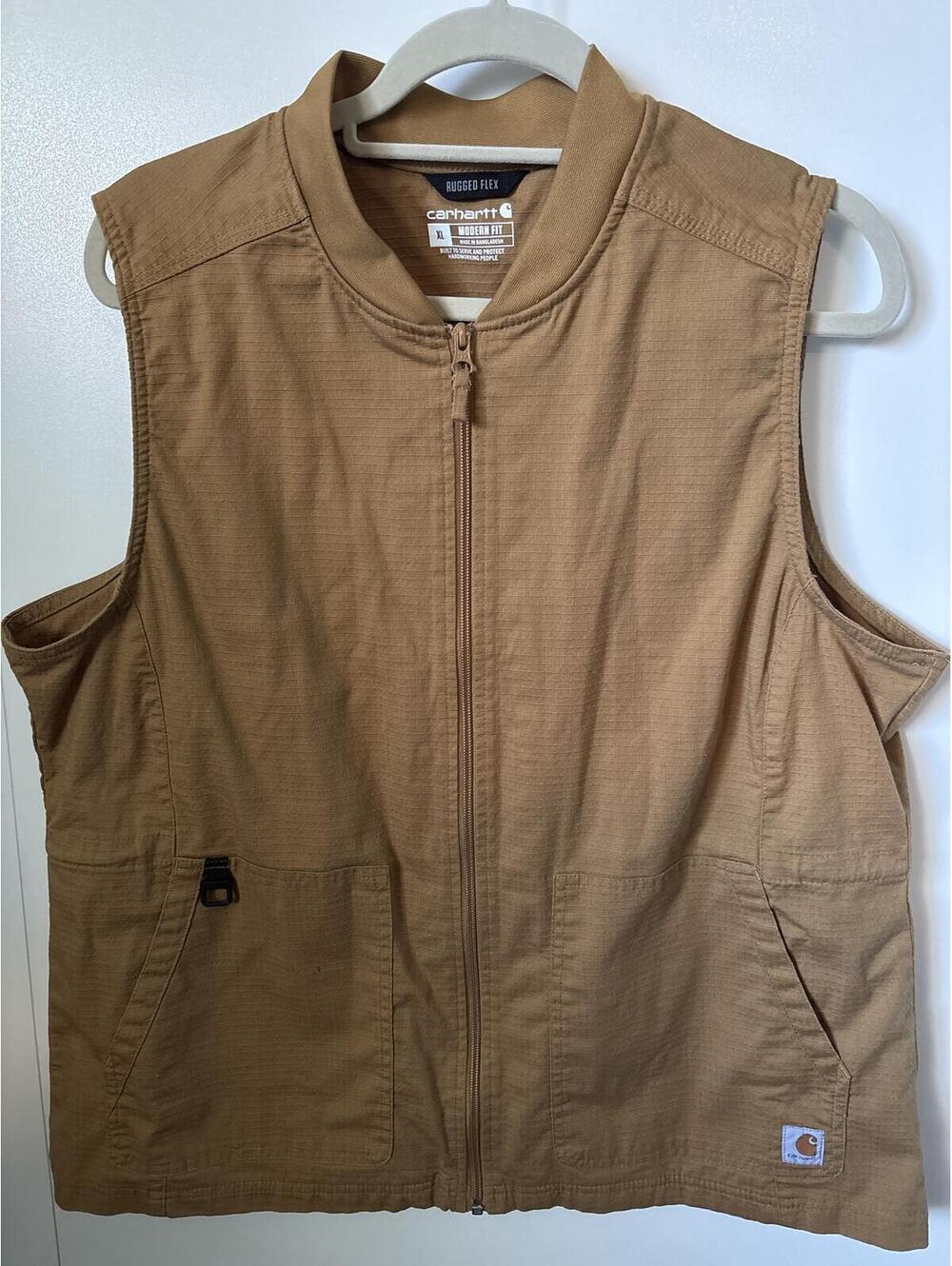 Carhartt Women’s Ripstop Zip Front Utility Vest, XL